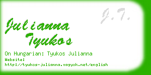 julianna tyukos business card